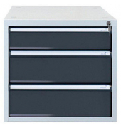 Schubladenbox  anthrazit 51533, mit 3 Schubladen 