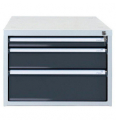 Schubladenbox  anthrazit 51541, mit 3 Schubladen 