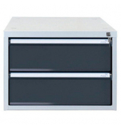 Schubladenbox  anthrazit 51542, mit 2 Schubladen 