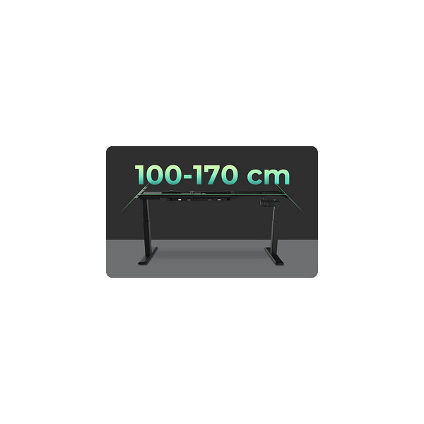 BOX elektrisch RaidSonic schwarz höhenverstellbares Bürobedarf Thüringen - Schreibtischgestell T-Fuß-Gestell ohne Tischplatte, schwarz IB-EW205B-T ICY