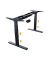 Schreibtischgestell, elektrisch höhenverstellbar, 62-128cm (H), 100-170x75cm (BxT), T-Fuß-Gestell, schwarz