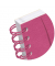 Notizbuch 400163298, pink, A5, kariert, 80g, 80 Blatt / 160 Seiten