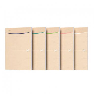 Notizblock 400155801, kariert, A5, beige, 80 Blatt