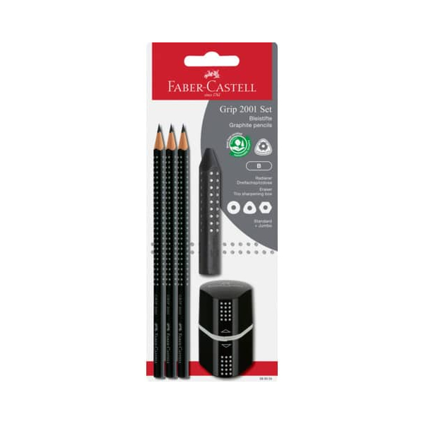 4005405800244 - Schreibset 5-tlg Grip 2001 schwarz 4005405800244 Faber-Castell 4005405800244 - Schreibset 5-tlg Grip 2001 schwarz 4005405800244 Faber-Castell