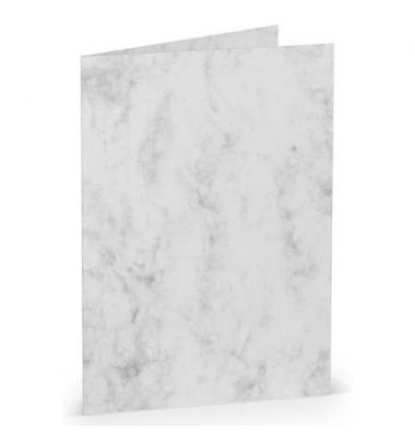 Blanko-Grußkarten 220706514 A6 225g grau marmora