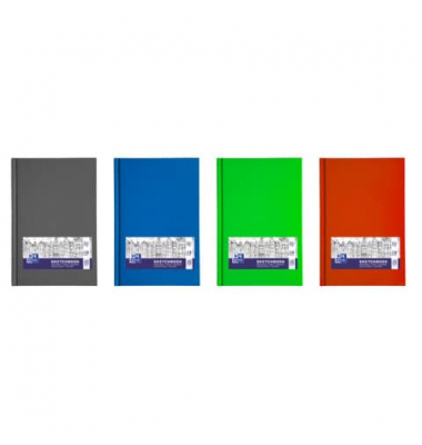 Notizbuch 400152625, farbig sortiert, A6, blanko, 100g, 96 Blatt / 192 Seiten