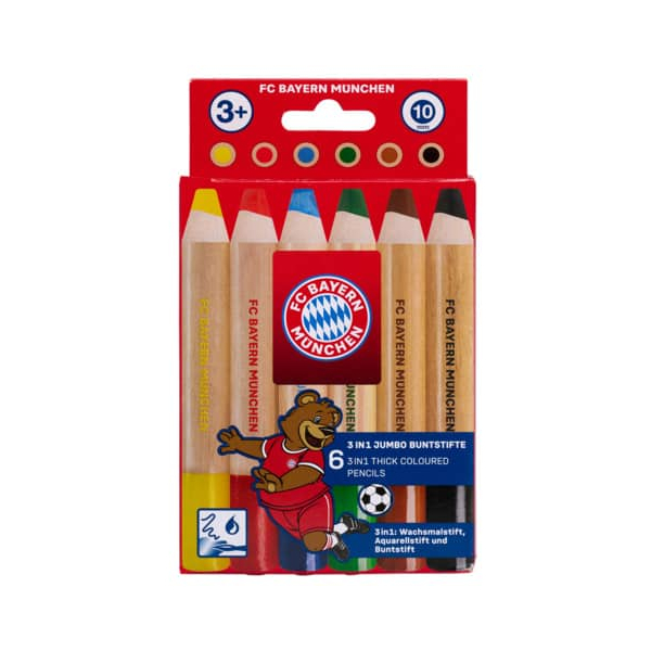 4063711962032 - 31946 Jumbo Buntstifte 3in1 6er-Set 4063711962032 FC BAYERN 4063711962032 - 31946 Jumbo Buntstifte 3in1 6er-Set 4063711962032 FC BAYERN