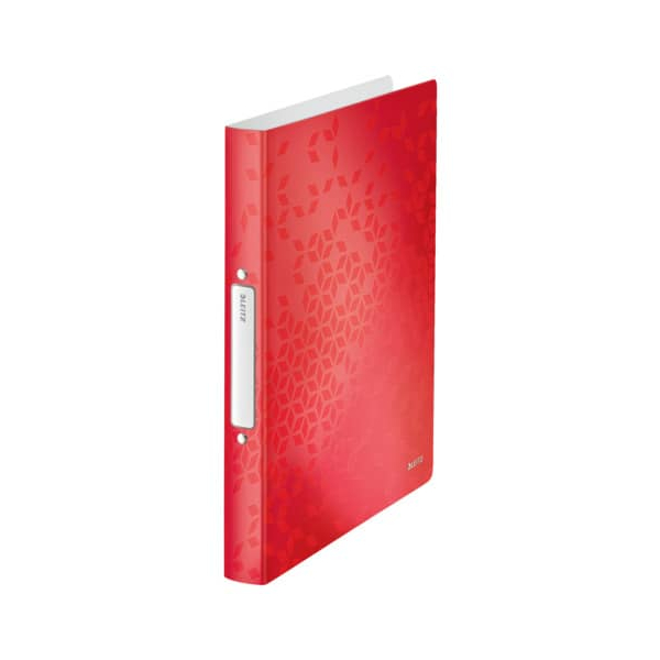 4002432135080 - Ringbuch WOW WOW 4257-00-26 A4 2 Ringe 25mm Ring-Ø Kunststoff rot 4002432135080 Leitz