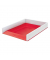 Briefablage WOW Duo Colour 5361-10-26, A4, wei&szlig;/rot, Polystyrol stapelbar