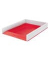 Briefablage WOW Duo Colour 5361-10-26, A4, wei&szlig;/rot, Polystyrol stapelbar