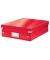 Archivbox Click & Store 6058-00-26, A4, rot, innen 33,5x26,5x9cm (TxBxH), Graukarton mit PP-Folie laminiert