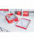 Archivbox Click & Store 6058-00-26, A4, rot, innen 33,5x26,5x9cm (TxBxH), Graukarton mit PP-Folie laminiert