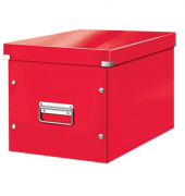 Archivbox Click & Store 6108-00-26, L, rot, innen 33x30,5x30cm (TxBxH), PP laminierte Hartpappe
