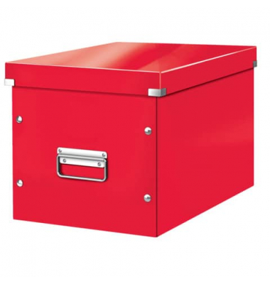 Archivbox Click & Store 6108-00-26, L, rot, innen 33x30,5x30cm (TxBxH), PP laminierte Hartpappe