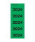 Jahreszahlen 6224, 2024, grün, 57x28mm, selbstklebend