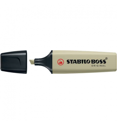 Textmarker STABILO BOSS ORIGINAL NatureCOLORS, 70/137, schlammgrün, 2-5mm Keilspitze