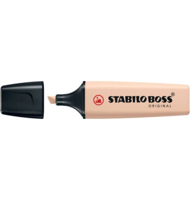 Textmarker STABILO BOSS ORIGINAL NatureCOLORS, 70/186, beige, 2-5mm Keilspitze