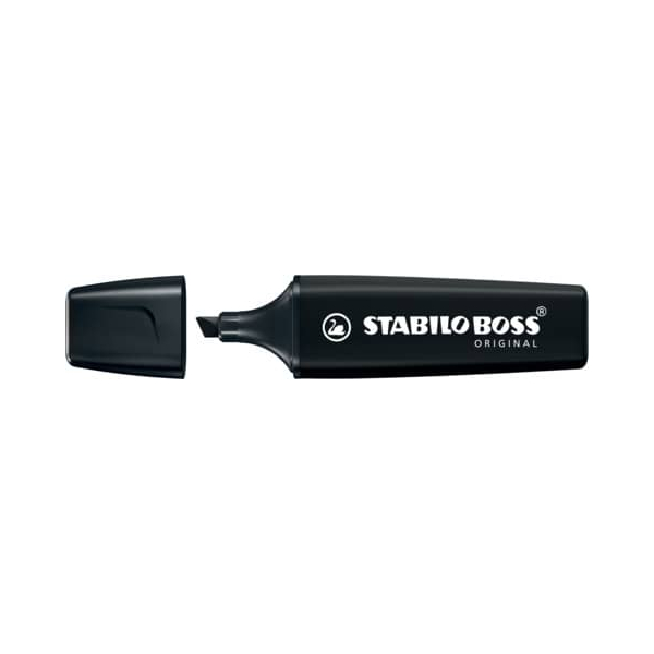 4006381599771 - Textmarker STABILO® BOSS Original NatureCOLORS Keilspitze lichtbeständig schnell trocknend schwarz 1 Stück 4006381599771 - Textmarker STABILO® BOSS Original NatureCOLORS Keilspitze lichtbeständig schnell trocknend schwarz 1 Stück