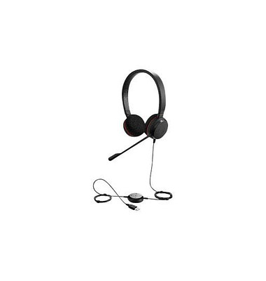 Evolve 20 UC Duo Headset schwarz
