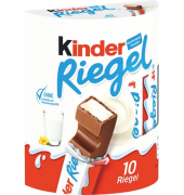 kinder Riegel 10er Pack 10 Riegel aus Vollmilch-Schokolade 