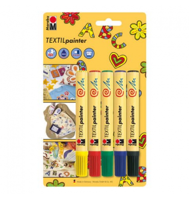Stoffmalstift Set 5 teilig  011700080 