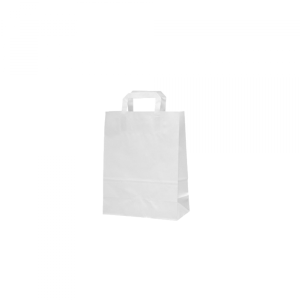 4003969136434 - Papiertragetasche PT013 Griff 260x140x320mm 70g ws 4003969136434 250 Stück