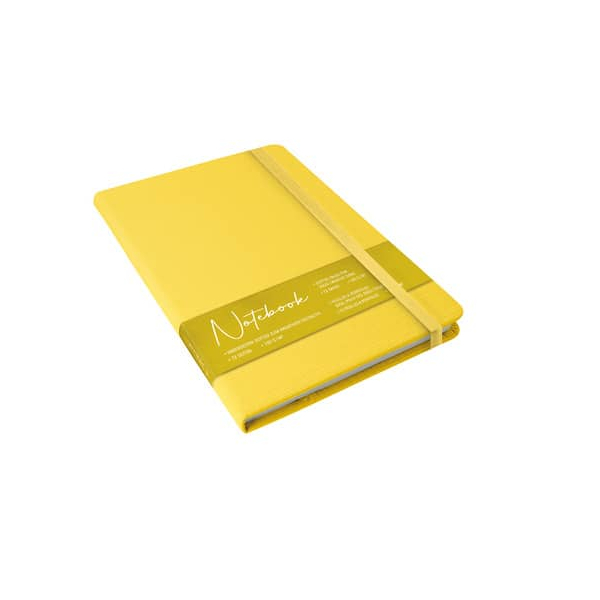 6 Stück Online Notizbuch 08379/6, Indian, gelb, A5, punktkariert, 100g, 36 Blatt / 72 Seiten 4014421083791 Online