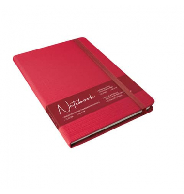 Notizbuch 08381/6, rot, A5, punktkariert, 100g, 36 Blatt / 72 Seiten