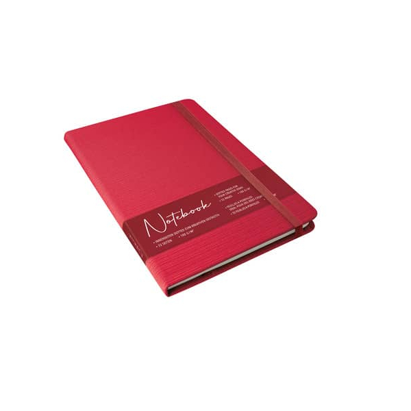 6 Stück Online Notizbuch 08381/6, Indian, rot, A5, punktkariert, 100g, 36 Blatt / 72 Seiten 4014421083814 Online