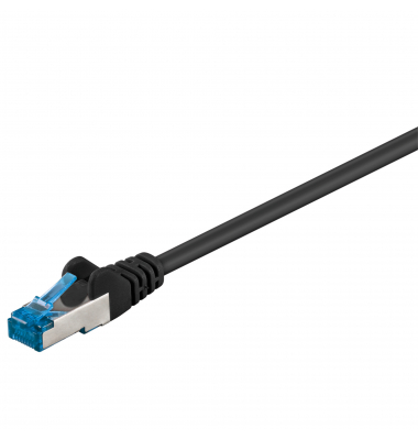 Netzwerkkabel 93664, schwarz, CAT 6a, RJ45, 0,5m