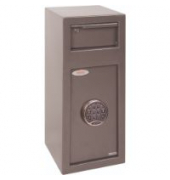 Einwurftresor SS0992ED Cashier Day Deposit 19 l 17kg graphitgrau metallic mit Elektronikschloss Stahl