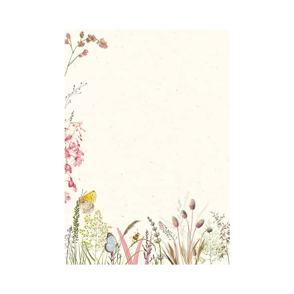 50 Stück Rössler Briefpapier 16431689800, Blüten im Wind, A4, 100g 4014970437342 Rössler