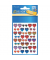 Glossy Sticker, 3D Kunstharz, Herzen, bunt, 44 Aufkleber  Dekosticker Dekosticker