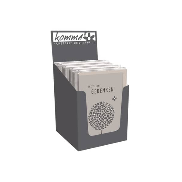 6 Stück Komma Trauerkarten 72004205 4057319042012 Komma
