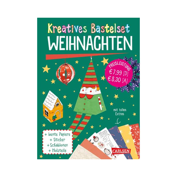 Carlsen Weihnachts-Bastelset, sortiert  Weihnachts-Bastelset  CARLSEN 6 Stück