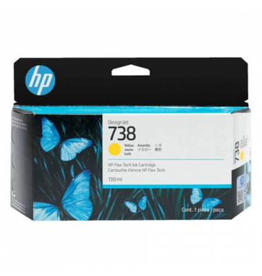 Druckerpatrone 738 498N7A (kompatibel zu HP DesignJet 850), gelb