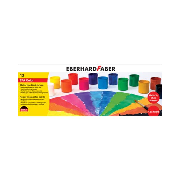 4087205756136 - Malfertige Deckfarben 13er Set à 18ml Deckfarben Deckfarben 4087205756136 EBERHARD FABER 13 Stück 4087205756136 - Malfertige Deckfarben 13er Set à 18ml Deckfarben Deckfarben 4087205756136 EBERHARD FABER 13 Stück