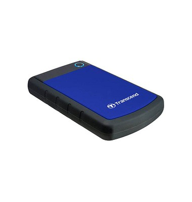 externe Festplatte StoreJet 25H3 TS1TSJ25H3B, blau/schwarz, 2,5 Zoll (6,35cm), 1 TB, HDD