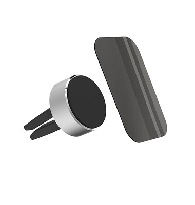 Kfz-Halterung Magnet Alu schwarz, silber 