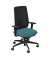 Bürostuhl Indeed mesh, schwarz/opalgrün / schwarz, mit Armlehnen, bis 150kg