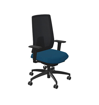 Bürostuhl Indeed mesh Stoff grün, Gestell schwarz 