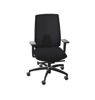 Bürostuhl Indeed mesh Stoff schwarz 