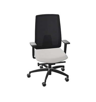 Bürostuhl Indeed mesh Stoff grau, Gestell schwarz 