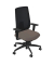 Bürostuhl Indeed mesh, schwarz/fango / schwarz, mit Armlehnen, bis 150kg