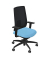 Bürostuhl Indeed mesh Stoff blau, Gestell schwarz 