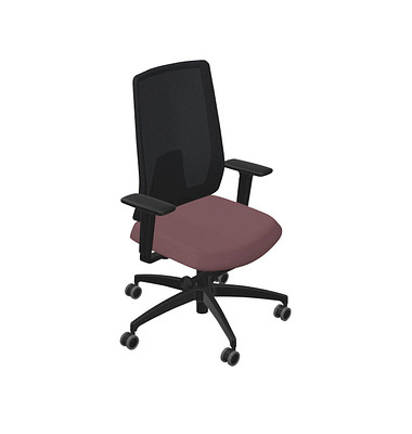 Bürostuhl Indeed mesh Stoff braun, Gestell schwarz 