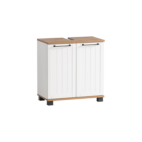 4027181117996 - Waschtischunterschrank ohne Waschbecken Jelda 154166 eiche landhaus weiß 598 x 326 x 624 cm 4027181117996 MÖBELPARTNER 4027181117996 - Waschtischunterschrank ohne Waschbecken Jelda 154166 eiche landhaus weiß 598 x 326 x 624 cm 4027181117996 MÖBELPARTNER