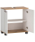 Waschtischunterschrank ohne Waschbecken Jelda 154166 eiche landhaus, weiß 59,8 x 32,6 x 62,4 cm 