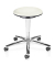 Hocker 9468H-6907-521305, weiß, mit Rollen, höhenverstellbar, bis 120kg