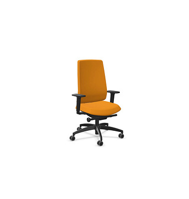 Bürostuhl Indeed operator Stoff orange, Gestell schwarz 
